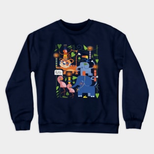 A Jungle Celebration Crewneck Sweatshirt